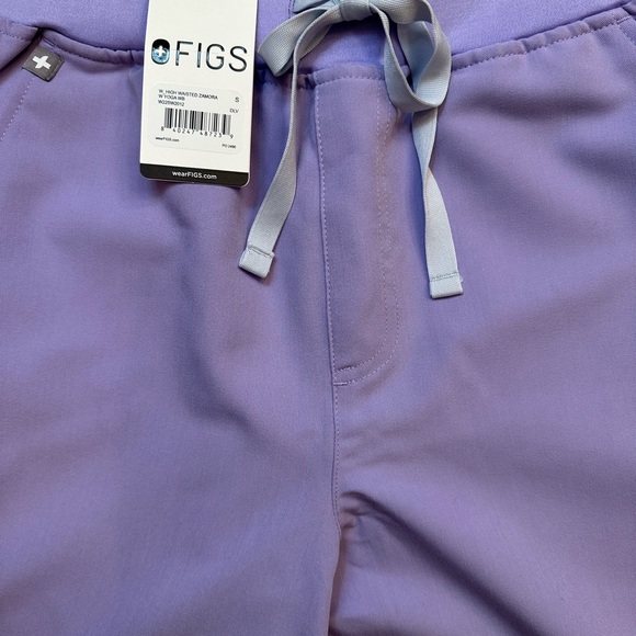 Figs NWT Lavender Zamora High Wasted jogger scrub pants Small - Picture 8 of 11